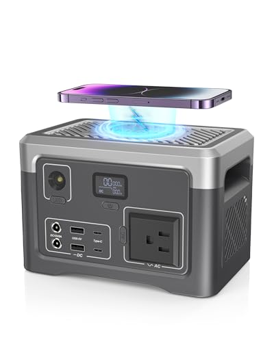 Portable Power Station 192Wh Outdoor Generator with AC Outlet 100W(200W Surge) Power Bank for Home Backup Outdoor Emergency RV Van Hunting, 3.9lb, Music Player&LED Lights LiFePO4 Battery