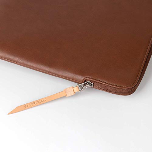 Comfyable Slim Protective Laptop Sleeve Compatible with 13/14 Inch MacBook Air & MacBook Pro M5/M4/M3/M2 Pro/Max 2026, Mac Travel Case, Laptop Pouch, Slim PU Leather Cover, Brown - color: Brown, size: For 13.3"-14" Mac Pro / Mac Air