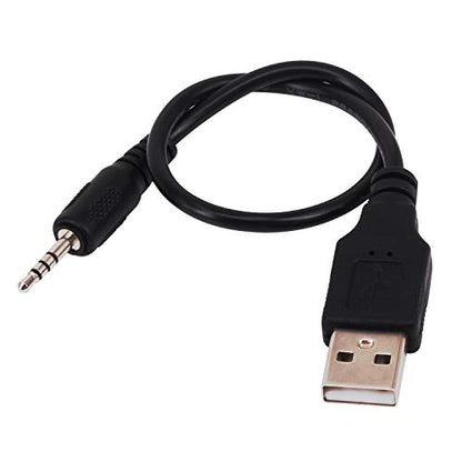 USB to 2.5mm Charger Cord, [2 Pack] 0.2m 2.5mm Male Jack Plug to USB 2.0 Male Data Extender Aux Audio Charging Cable Adapter (USB to 2.5mm) - color: USB to 2.5mm