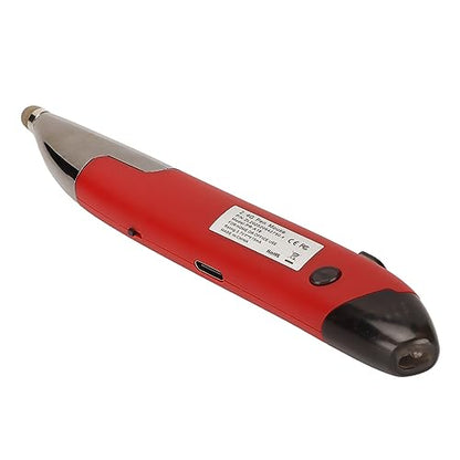 Yinhing Pen Rechargeable Portable Optical Mode for PC Laptop Luminous Silent Handheld Small Design (Red) - color: Red