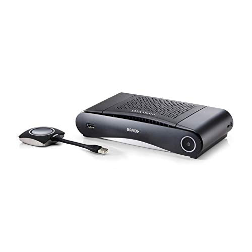 Barco CS-100 | Small Meeting Room Standalone Wireless Presentation System w/ 1x ClickShare Button & Power Adapter (Renewed)