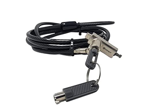 Sendt 3 in 1 Black Notebook/Laptop Lock for Kensington, Nano, and Wedge Security Slots