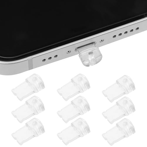 Sosoport 10pcs Dust Plugs Anti-Dust Plug Mobile Phone Dust Plugs Lightning Charging Port Cover for Lightning Port - size: For iPhone
