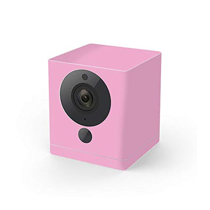 MightySkins Skin Compatible with Wyze Cam V2 - Solid Pink | Protective, Durable, and Unique Vinyl Decal wrap Cover | Easy to Apply, Remove, and Change Styles | Made in The USA - color: Pink