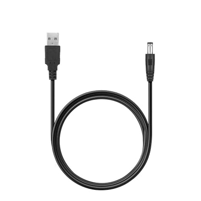 Universal 5V DC Power Cable, USB to DC Charging Cord with 10pcs Adapter Plugs Compatible with Webcam Router, Power Bank, Toy, Recorder, Bluetooth Speaker, Scanner, DVR, Hard Disk Box, USB-HUB etc.