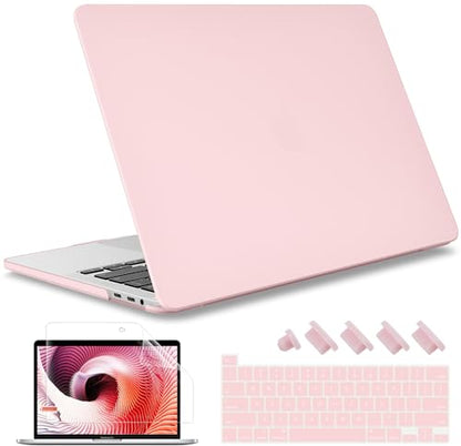 May Chen for MacBook Pro 16 Inch 2019 Release Model:A2141,Hard Shell Case Cover Screen Protector & Keyboard Cover for MacBook Pro 16 Retina with Touch ID & Touch Bar - Baby Pink - color: Baby pink