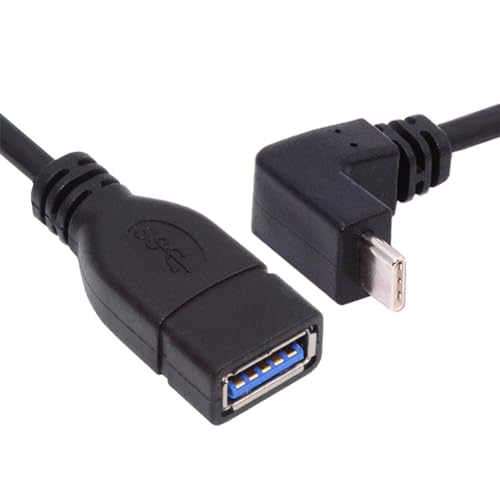 USB-C USB 3.1 Type-C Male to USB 3.0-A Female 10Gbps OTG Data Power Cable Up Down Angled - style: Up Down Cable