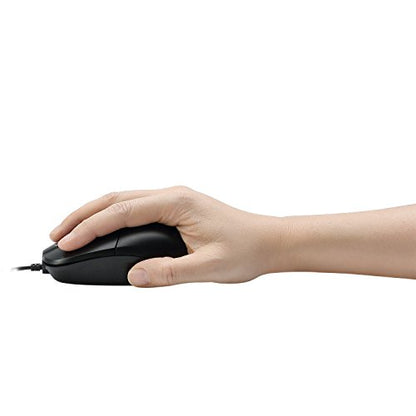 Adesso 3 Button Desktop PS/2 Optical Scroll Mouse, Black - style: PS/2