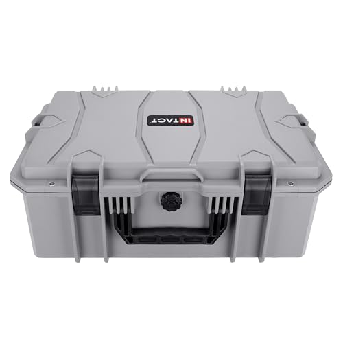 Eylar 21.6" Intact Series Carry-On Hard Camera Case, Lightweight and Durable Stacker Design with Foam (Gray) - color: Gray
