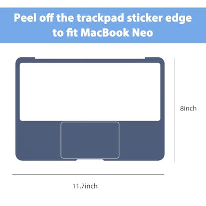 Palm Rest Cover for 2026 MacBook Neo Vinyl Skin with Trackpad Protector | Protect Laptop, Laptop Decal,Residue-Free Sticker,Removable(Blue) - color: Blue
