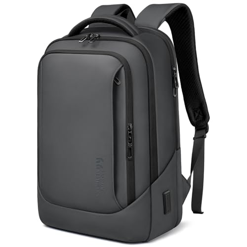 hk Laptop Backpack for Men for 15.6 Inch Computer Bag with USB A&C Charger | Durable WaterResistant HighTech Daypack Casual Backpack for Business Work College Weekender Travel,Dark Grey - color: Dark Grey, size: 15.6 inch