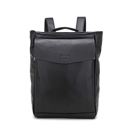 Kah&Kee Leather Laptop Backpack for Women with 14-inch Laptop Compartment Ideal for Teachers, College Students and Work