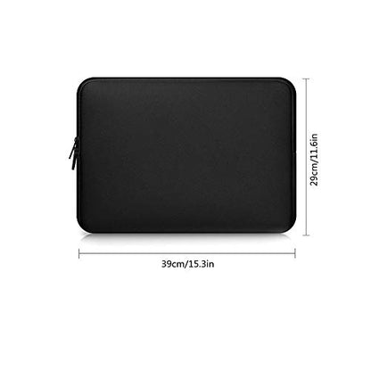 15.6 Inch Laptop Case Sleeve Protector Notebook Pouch Cover with 4 Elastic Bands for 15" 15.6" Compatible with Samsung Sony ASUS Acer Dell HP Toshiba Chromebook Computers (15-15.6 inch) | 4 Elastic Bands, Compatible with Samsung Sony ASUS Acer Dell HP Tos