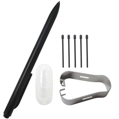 Replacement Digital Pen with Eraser, Stylus Pen with 5 Pen Tips and Pen Clip, 4096 Pressure Levels, Tilt Sensor, Palm Rejection, for Wacom One Upgraded