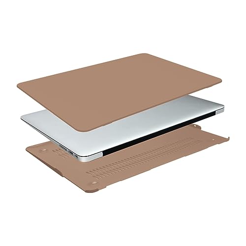MOSISO Case Compatible with MacBook Air 13 inch A1369 A1466, Caramel Brown | Plastic Hard Shell & Keyboard Cover & Screen Protector Compatible with MacBook Air 13 (Older Version 2010 - end 2017) - color: Caramel Brown