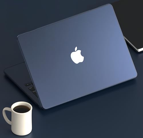 Midnight Case for MacBook Air 15 inch 2026 M5, 2023-2025 M4/M3/M2 A3448 A3241 A3114 A2941, Ultra Thin Frosted Matte Plastic Hardshell & Keyboard Cover for Mac Air 15, Midnight Clear - color: ## Frosted Midnight Clear