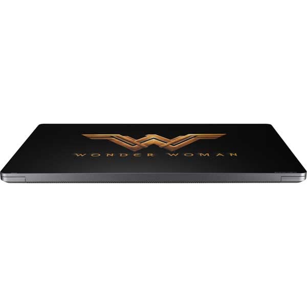 Skinit Laptop Decal Skin Compatible with Universal Laptop 17in (13.8 x 10in) - Officially Licensed Warner Bros Wonder Woman Gold Logo Design