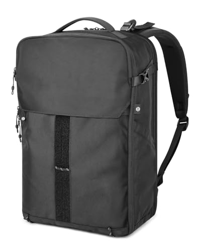 Portal Travel Backpack for Men Women, 28L/38L Expandable Carry On Backpack, TSA Friendly Flight Approved Luggage Sleeve, Water Resistant Business Laptop Backpack for Travel Work Commute - size: 38L