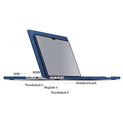 IBENZER Compatible with MacBook Pro 14 Inch Case 2026 2025 2024 2023 2022 M5 M4 M3 M2 M1 A3434 A3112 A3185 A3401 A2918 A2992 A2779 A2442 Mac Pro/Max,HardShellCase&KeyboardCover,Navy Blue, T14NVBL+1 - color: Navy Blue, size: For Macbook Pro 14" with Touch