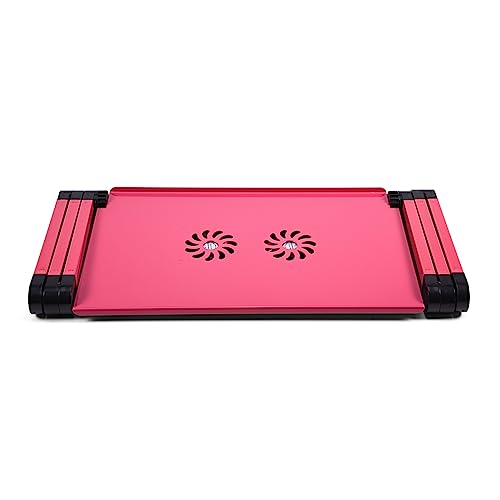 Greensen Laptop Stand，Cooling Fans Foldable | Adjustable height and angle with rotating joints,Two anti-slip buckles secure laptop,Aluminum alloy