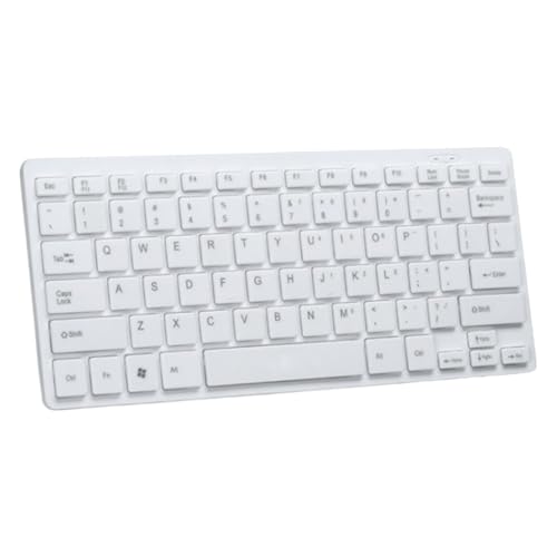 Laptop Keyboard - ABS Wired USB Keyboards, Slim Portable Keypad, Low Noise Typing Keyboards | Lightweight Ultra-Slim Keyboard Device for Laptop Tablet Desktop PC Office School - color: White