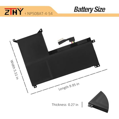 54Wh NP50BAT-4-54 Laptop Battery Replacement for Colorful X15 AT X15 XS22 | For Clevo NP70 X17 AT22, Schenker XMG Focus 16, GIGABYTE G5 GE KE KF G7 KE Series 6-87-NPSKS-53G00 6-87-NP5KS-51B00 15.4V