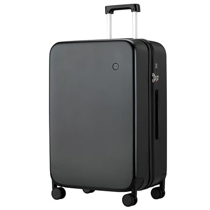mixi Upgrade Luggage Suitcases with Spinner Wheels, Large Hardside Rolling Suitcase PC with TSA Lock Travel Case 26in Checked in, Fine Grid Black - color: Fine Grid Black, size: 26in Checked in