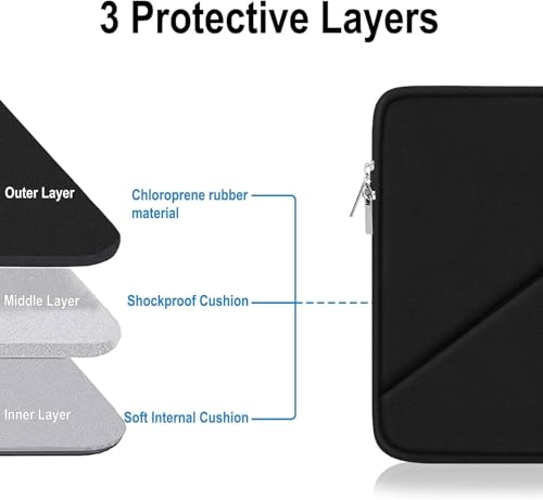 Laptop Sleeve 15 inch, Traveling Carrying Computer Bag with Zippered Pocket | Laptop Case, Shockproof Protective Computer Cover Compatible for 15.4 in HP, Dell, Acer, Asus, Lenovo, Apple Notebook, Black - color: Black, size: 15 inch