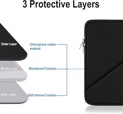 Laptop Case 13 inch, Traveling Carrying Computer Bag with Zippered Pocket, Shockproof Protective Laptop Sleeve Compatible for 13 inch New MacBook Air M2, 13 inch MacBook Pro M2 M1, Black - color: Black, size: 13 inch