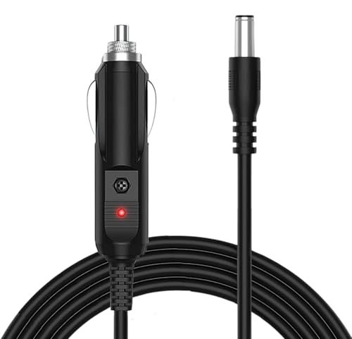 HUZUM 12V Car Charger Adapter for All Neck Back Massage Cushion Replacement Power Cord Cable Cigarette Lighter Compatible with Comfier/Snailax/Zyilion Neck Back Massage Cushion