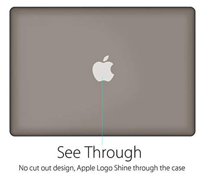UESWILL Compatible with Smooth Matte Hard Shell Case Cover for MacBook Air 11 inch (Model A1370 / A1465), Gray - color: Gray, size: MacBook Air 11"