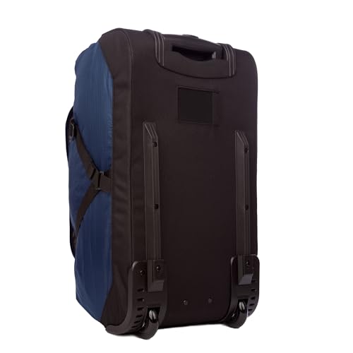 Eddie Bauer Traverse Luggage | Roller Wheels | Telescoping Handle | Travel | Vacation | Ripstop Nylon - Medium Indigo, 22" - color: Medium Indigo, size: 22"