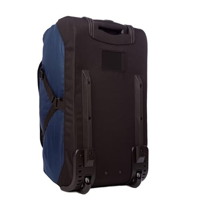 Eddie Bauer Traverse Luggage | Roller Wheels | Telescoping Handle | Travel | Vacation | Ripstop Nylon - Medium Indigo, 22" - color: Medium Indigo, size: 22"