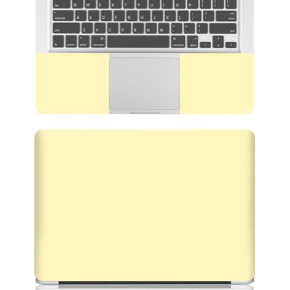 15-15.6 inches Netbook Laptop Skin Sticker Decal Reusable Cover Protector for 11.6 12 13 13.3 14 15 15.4 Notebook Chromebook Easy to Apply Remove, Scratch-Resistant Waterproof I Light Yellow - color: Light Yellow