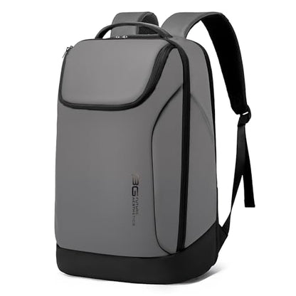 FUTURE AESTHETICS Business Smart Backpack Waterproof for women,men,Fight Approved Durable Backpack suitable as overnight and travel backpack (Grey) - color: Grey