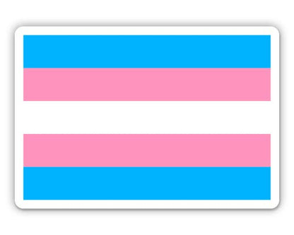 Transgender Pride - 5" Vinyl Sticker - for Car Laptop I-Pad - Waterproof Decal - size: 5"