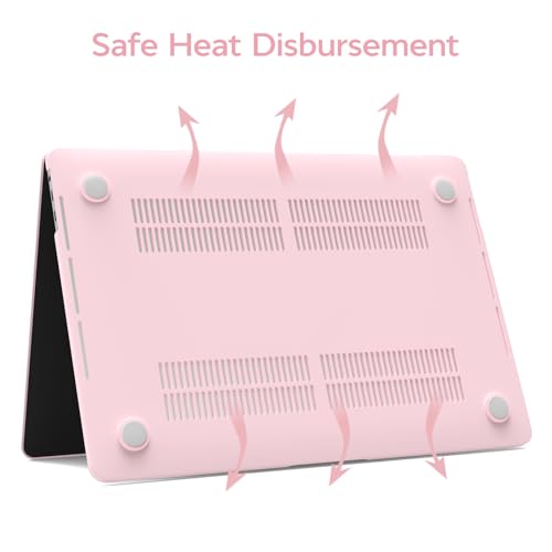 Anban for MacBook Pro 13 inch Case 2025 2024 2023 2022-2016 M2 M1,Baby Pink | Model A2338 A2251 A2289 A2159 A1989 A1708 A1706, Matte Plastic Laptop Hard Shell Case with Keyboard Cover & Screen Protector - color: Baby Pink