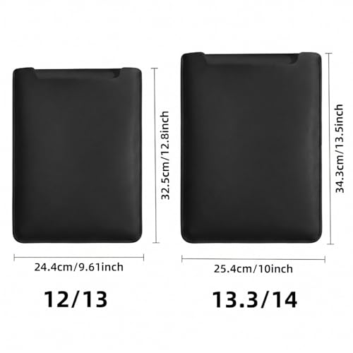 13 inch Laptop Sleeve Case Compatible with MacBook Air 13 M3 M2 M1 / MacBook Pro 13Inch, MacBook Neo, Surface Pro 12-3,iPad Pro/Air 13 Dell HP ASUS,Black - color: Black, size: 12/13inch
