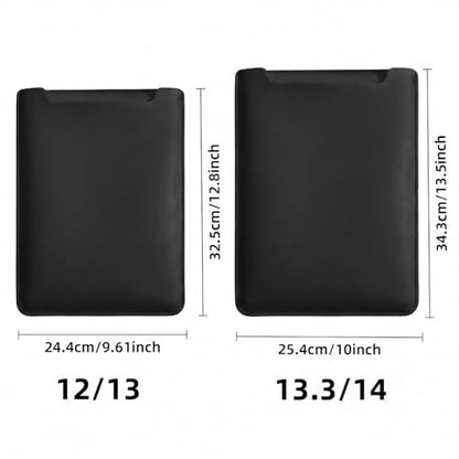13 inch Laptop Sleeve Case Compatible with MacBook Air 13 M3 M2 M1 / MacBook Pro 13Inch, MacBook Neo, Surface Pro 12-3,iPad Pro/Air 13 Dell HP ASUS,Black - color: Black, size: 12/13inch