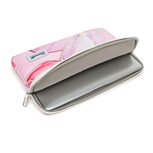 Canvaslife Pink Marble Patten Laptop Sleeve 14 inch 14.0 inch Laptop case Bag - color: Pink Marble, size: 14 inch / 14.0 inch