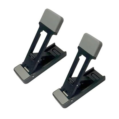 2Pcs Foldable Laptop Stand Portable Notebook Holder Adjustable Cooling Bracket For Laptop Tablet Ergonomic Laptop Tablet Stand - color: Black