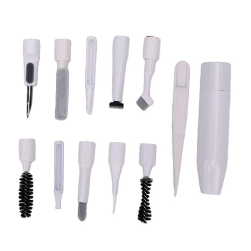 Eujgoov Keyboard Cleaning Tools Kit, Soft Hard Brush Set with Keycap Puller and Extendable Crevice Cleaner for Laptop and Electronics Dust Removal