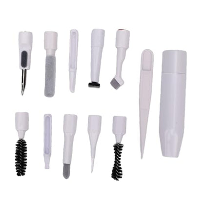 Eujgoov Keyboard Cleaning Tools Kit, Soft Hard Brush Set with Keycap Puller and Extendable Crevice Cleaner for Laptop and Electronics Dust Removal