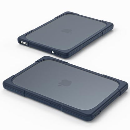Batianda Heavy Duty Case for MacBook Neo 13 Inch 2026, Indigo | Fits Model A3404 A18 Pro Chip, Ergonomic Foldable Stand Holds 22lbs, TPU Bumper, Matte Translucent Shockproof Hard Shell - color: Indigo