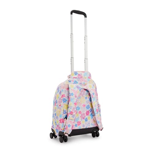 Kipling New Zea Printed 15" Laptop Rolling Backpack - color: Flower Stamp