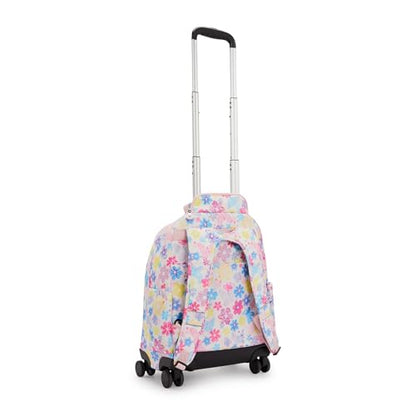 Kipling New Zea Printed 15" Laptop Rolling Backpack - color: Flower Stamp