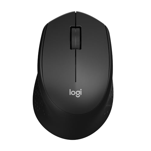 Logitech M330 Silent Wireless Mouse, 2.4GHz with USB Receiver, Optical Tracking, Quiet & Lightweight, Long Battery Life, for PC, Mac, Laptop, Chromebook - Black - color: Black