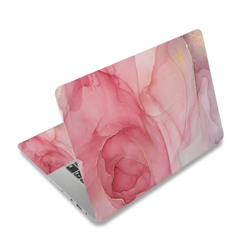 Laptop Skin Sticker Decal 12 .1 13 13.3 14 15 15.4 15.6 inch Personalized Universal Notebook Vinyl Skin Stickers Cover Art Decal Computer Protector (Pink Marble) - color: Pink Marble