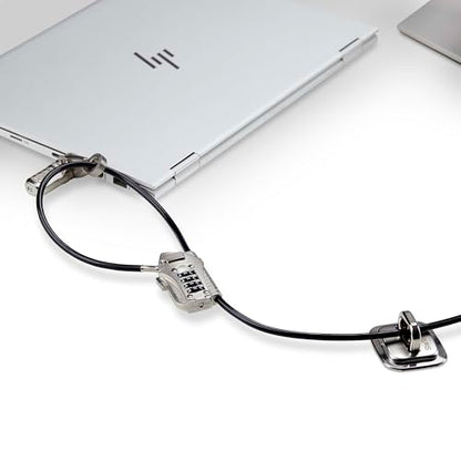 StarTech Laptop/Desktop & Peripheral Lock Kit, 10ft (3m) Steel Cable, TAA | K-Slot, Theft-Deterring Security Lock, 3x Devices, 3M4-DESK-LOCKING-KIT - style: Peripherals Locking Kit