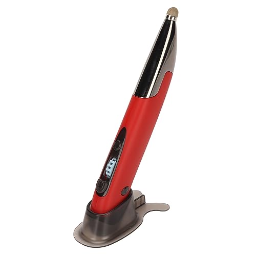 Yinhing Pen Rechargeable Portable Optical Mode for PC Laptop Luminous Silent Handheld Small Design (Red) - color: Red